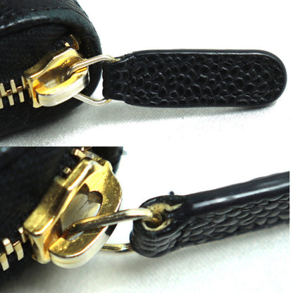Chanel Classic Long Zip Wallet Round Black A50097