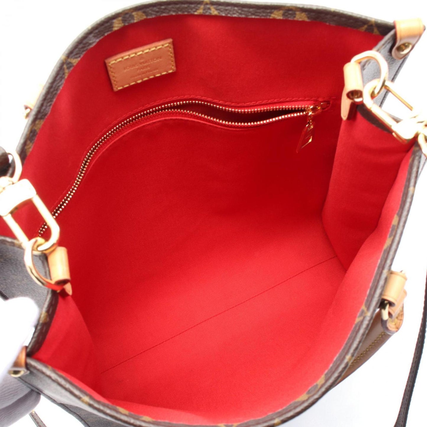 Louis Vuitton Sac Plat Pm Tote Bag Coated Canvas Leather Monogram