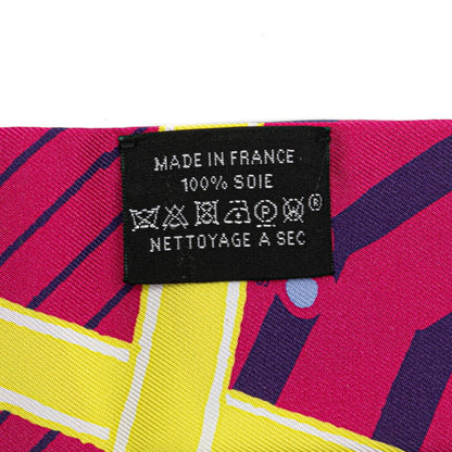 Hermes Twilly Jeu De Soie Uniforme Silk Game Scarf Muffler Multicolor