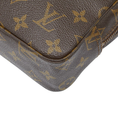 Louis Vuitton Monogram Truss Toilette 23 Second Bag/Clutch Bag M47524 Brown Leather