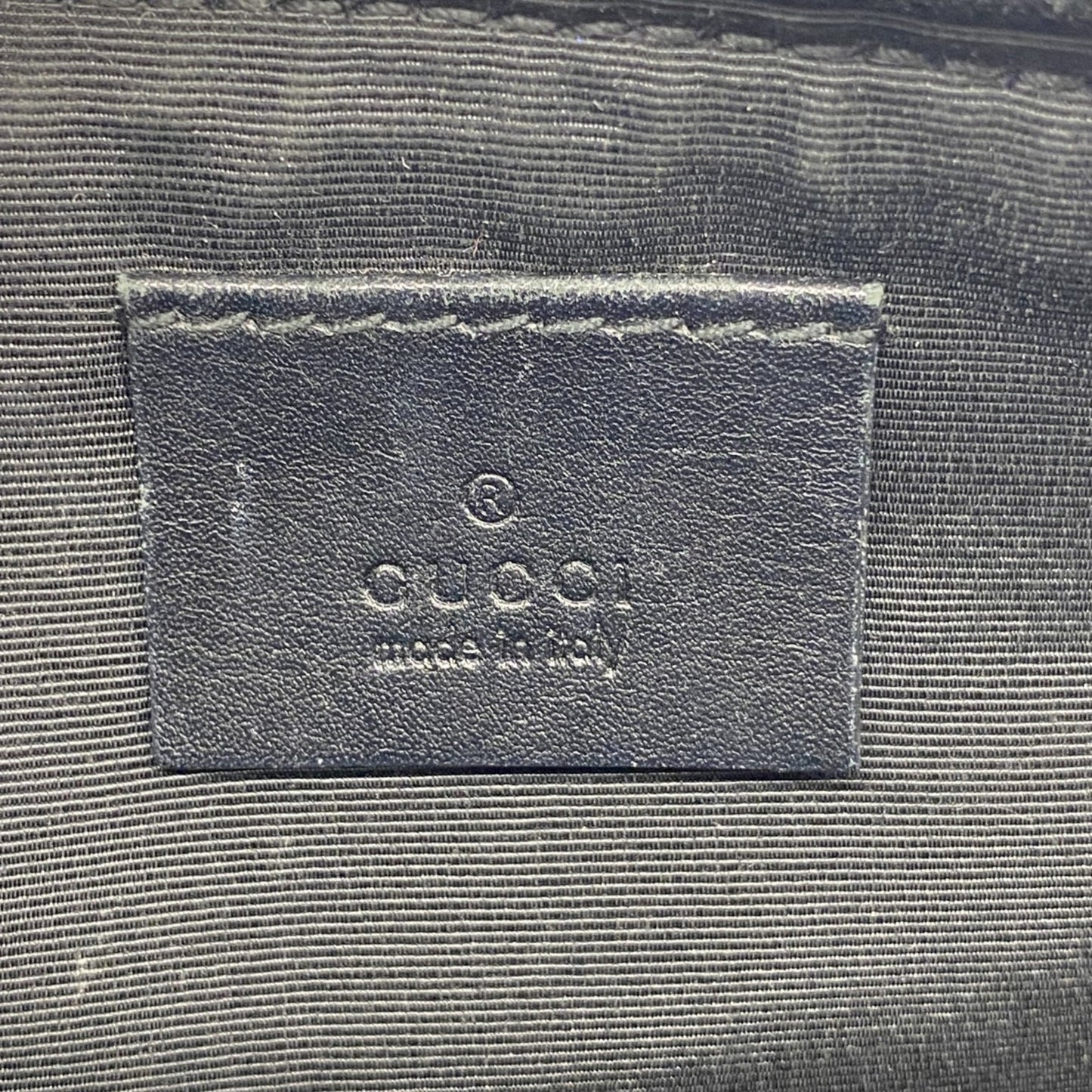 Gucci Pouch 07198 Denim Gray Black