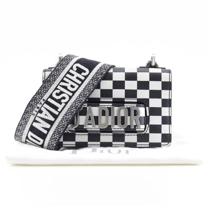 Christian Dior Jadior Shoulder Bag Clutch Calf Black/White 2Way Type