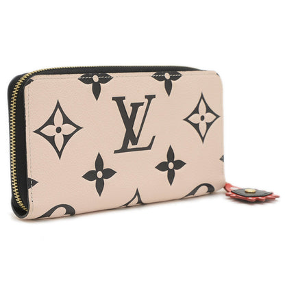 Louis Vuitton Lv Crafty Empreinte Zippy Wallet Long Crme Noir M69727