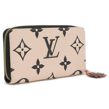 Louis Vuitton Lv Crafty Empreinte Zippy Wallet Long Crme Noir M69727