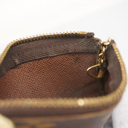 Louis Vuitton Monogram Pochette Cle Wallet/Coin Case M62650 Brown