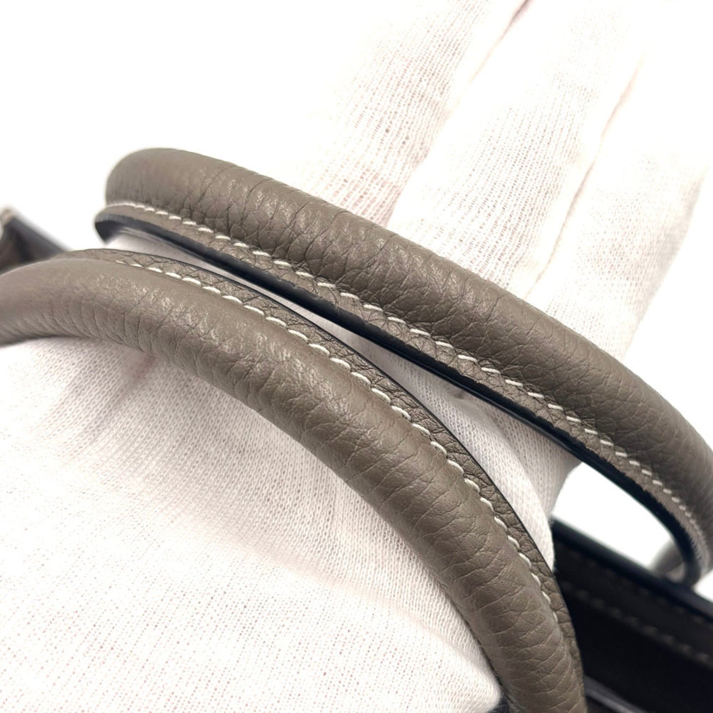 Celine Luggage Nano Shopper Greige Leather Handbag Shoulder Bag