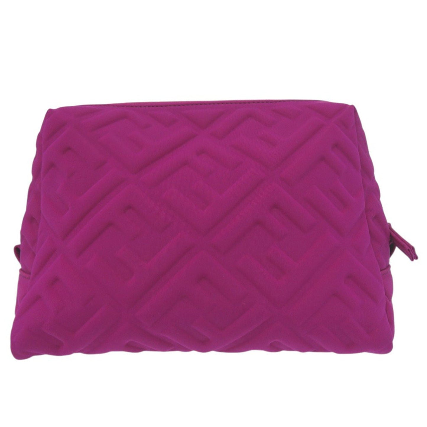 Like New Fendi Beauty Pouch With Ff Logo And Zucca Pattern