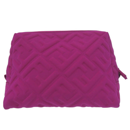 Like New Fendi Beauty Pouch With Ff Logo And Zucca Pattern