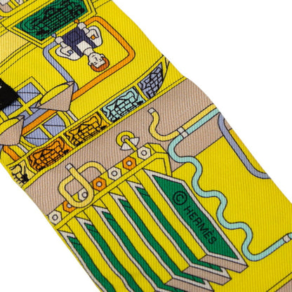 Hermes Herms Twilly La Maison Des Carres Scarf/Muffler In Yellow