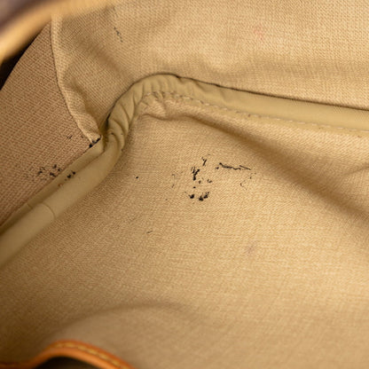 Louis Vuitton Monogram Deauville Handbag M47270 Brown Leather