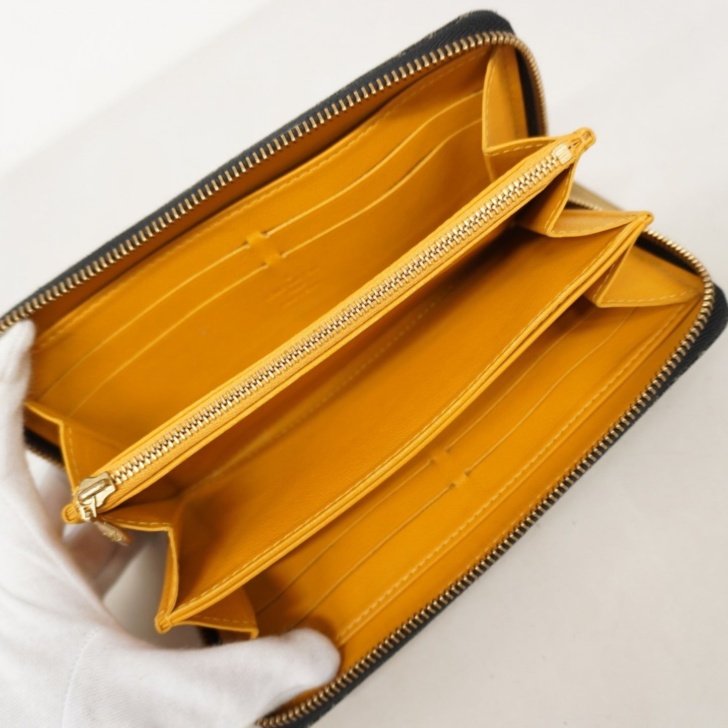 Louis Vuitton Monogram Denim Zippy Wallet M95614 Noir