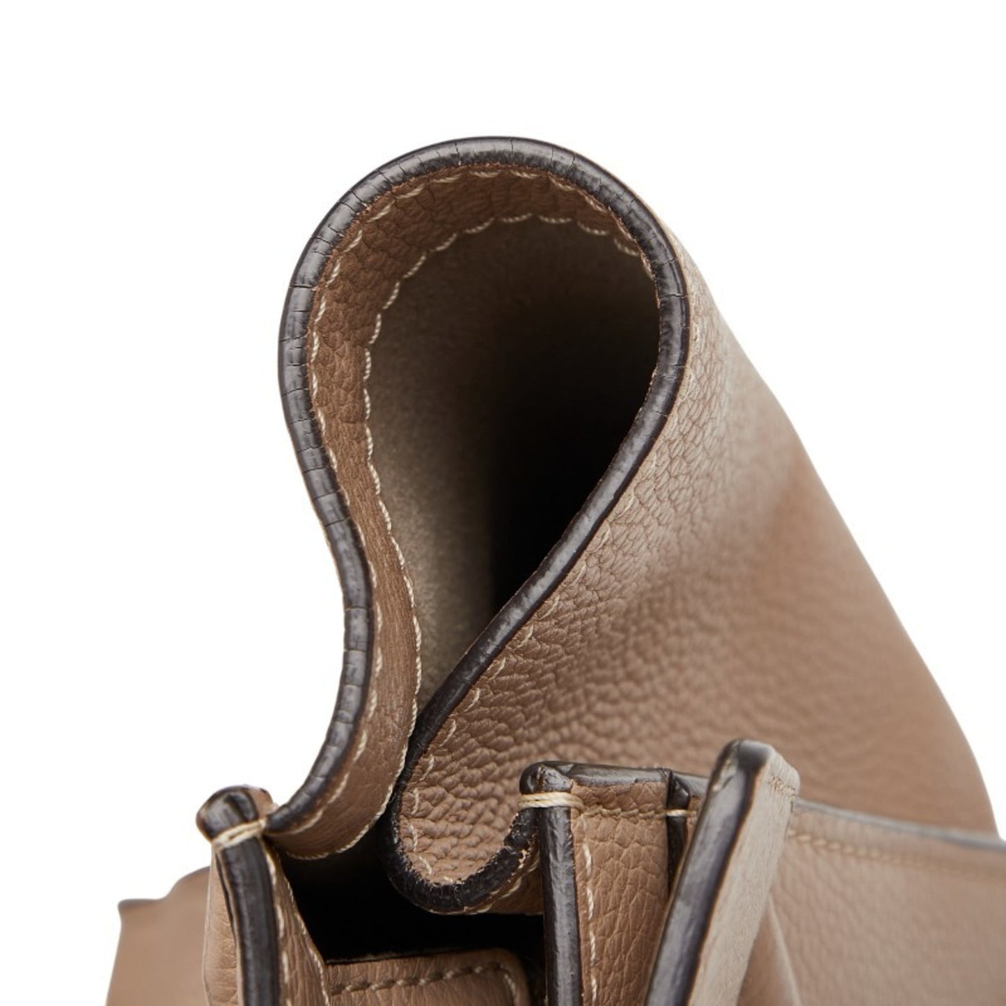 Celine Luggage Micro Shopper Handbag In Beige Leather