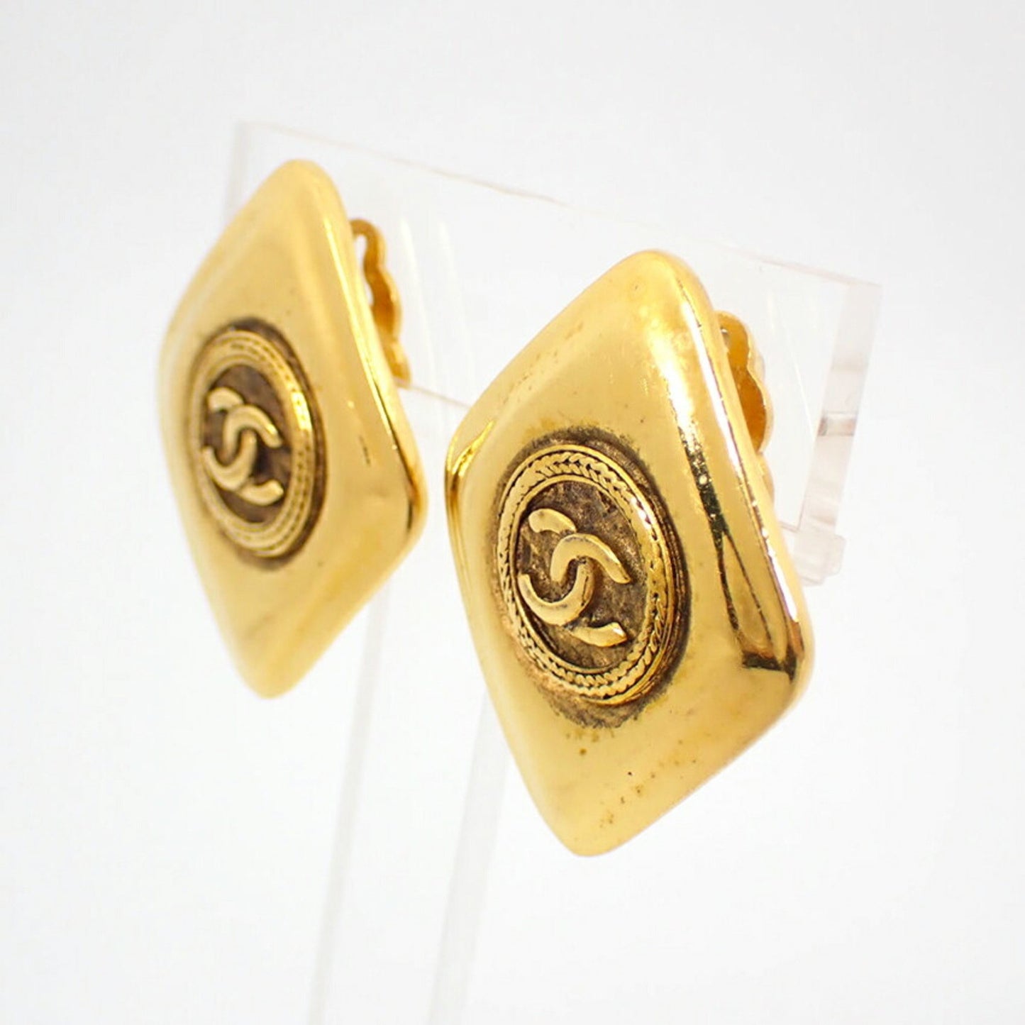 Chanel Chanel 925 Square Earrings