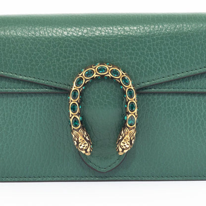 Gucci Dionysus Super Shoulder Bag 476432 Leather Green