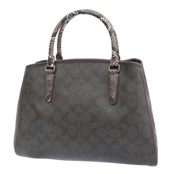 Like New Coach Signature Bag F38380 Handbag/Shoulder Bag In Brown