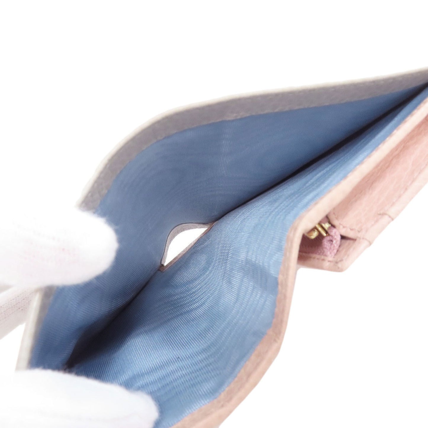 Gucci 456126 Gg Marmont Double G Bifold Wallet In Calfskin Leather