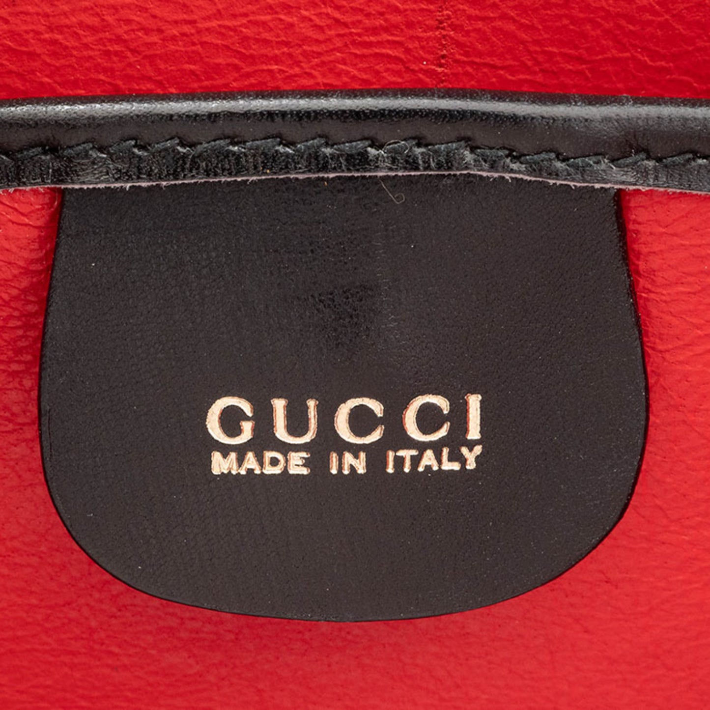 Gucci Old Ladylock Bag In Black Leather