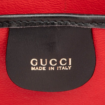 Gucci Old Ladylock Bag In Black Leather