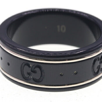 Gucci Icon Ring 225985 750 Wg Synthetic Corundum Size 9.5 Us5 Gg
