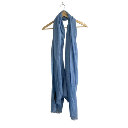 Gucci Gg Pattern Cashmere Blend Scarf Shawl Muffler Blue