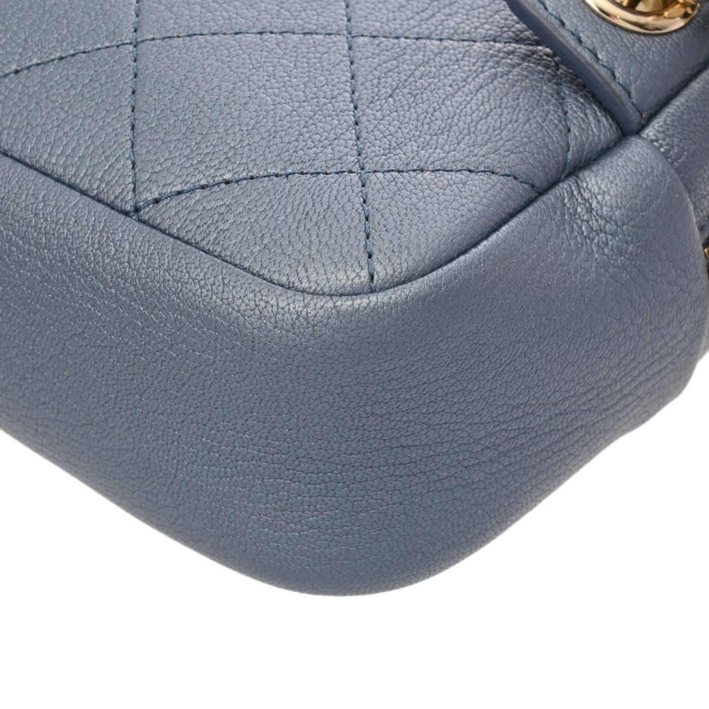 Chanel Affinity Metallic Blue Women'S Calfskin Waist Bag