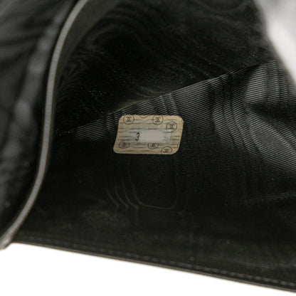 Chanel Coco Mark Long Wallet Black Leather