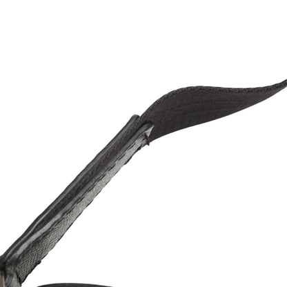 Burberry Check Logo Plate Shoulder Bag Black Nylon Leather