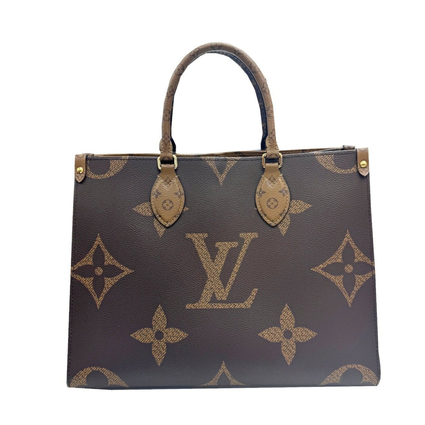 Louis Vuitton On The Go Mm M45321 Monogram Giant Reverse Tote Bag With Rfid