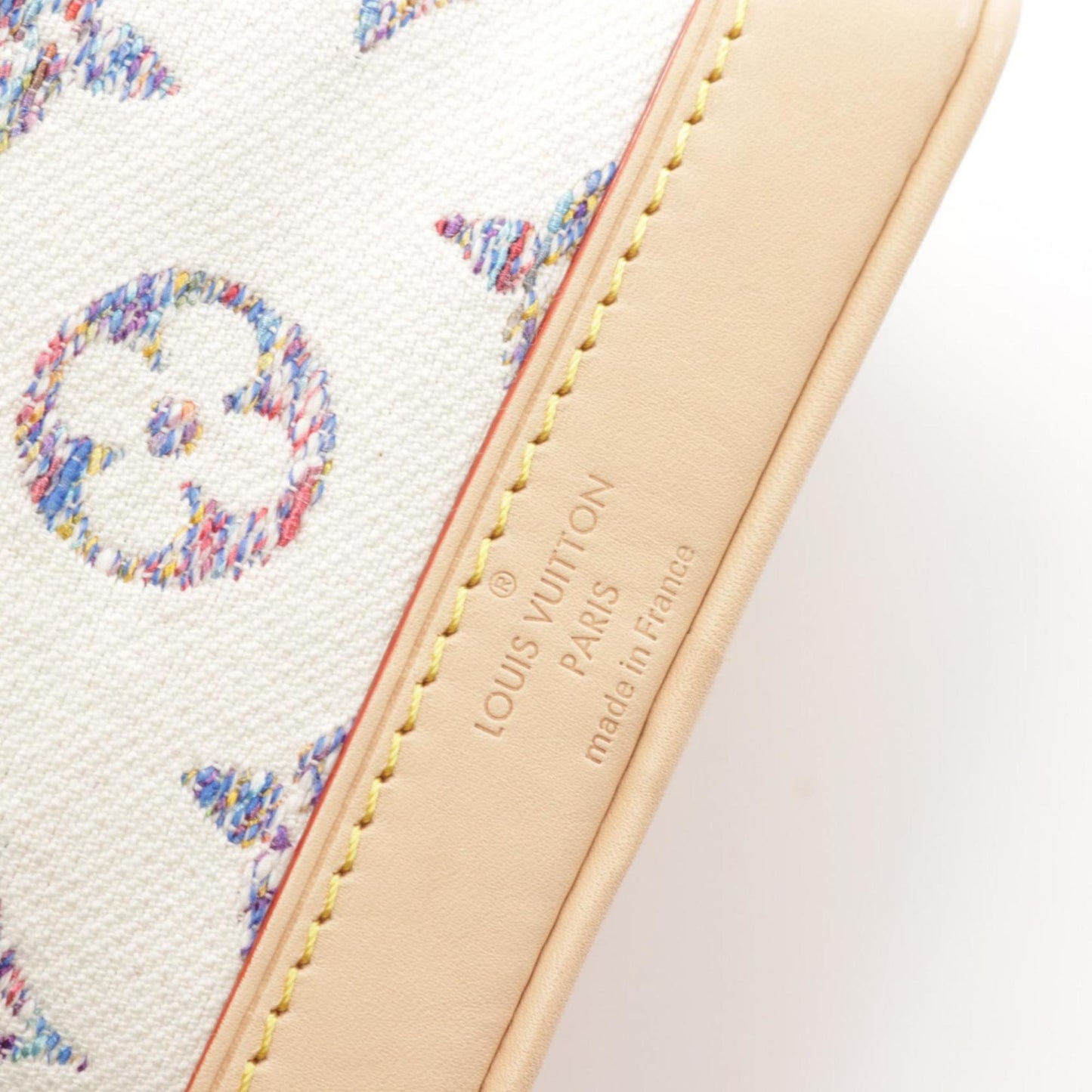 Louis Vuitton Nano Noe Monogram Jacquard Handbag Bag Canvas Leather