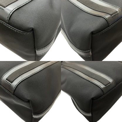 Gucci Tote Bag 73737 2123 Nylon Canvas Leather Black Shoulder