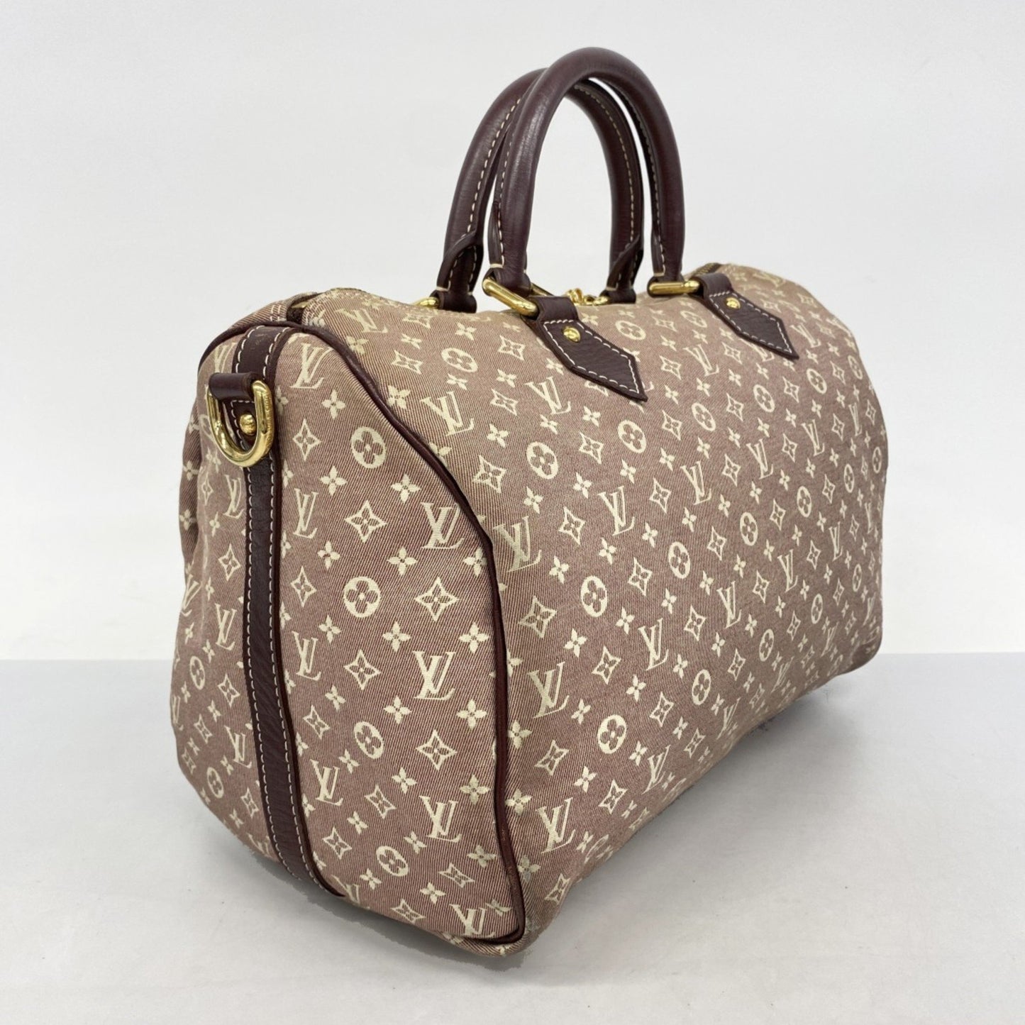 Louis Vuitton Monogram Idylle Speedy Bandouliere 30 Handbag M56704 Sepia
