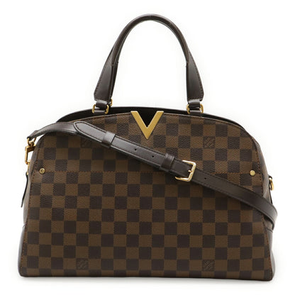 Louis Vuitton Damier Kensington Bowling Handbag/Shoulder Bag N41505
