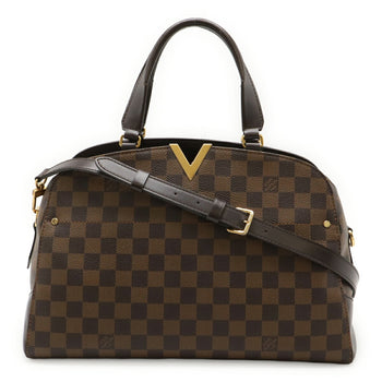 Louis Vuitton Damier Kensington Bowling Handbag/Shoulder Bag N41505