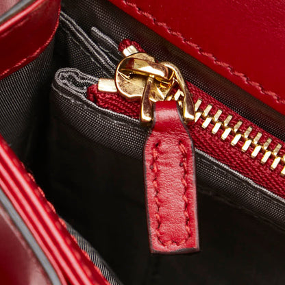 Gucci Zumi Shoulder Bag 576388 Red Leather