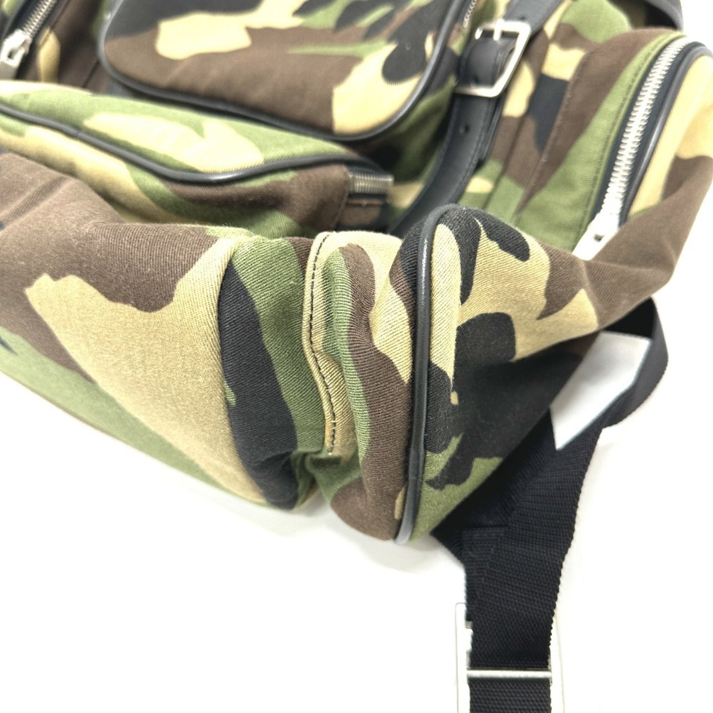 Yves Saint Laurent Saint Laurent Paris 437110 Multi-Pocket Camouflage Backpack