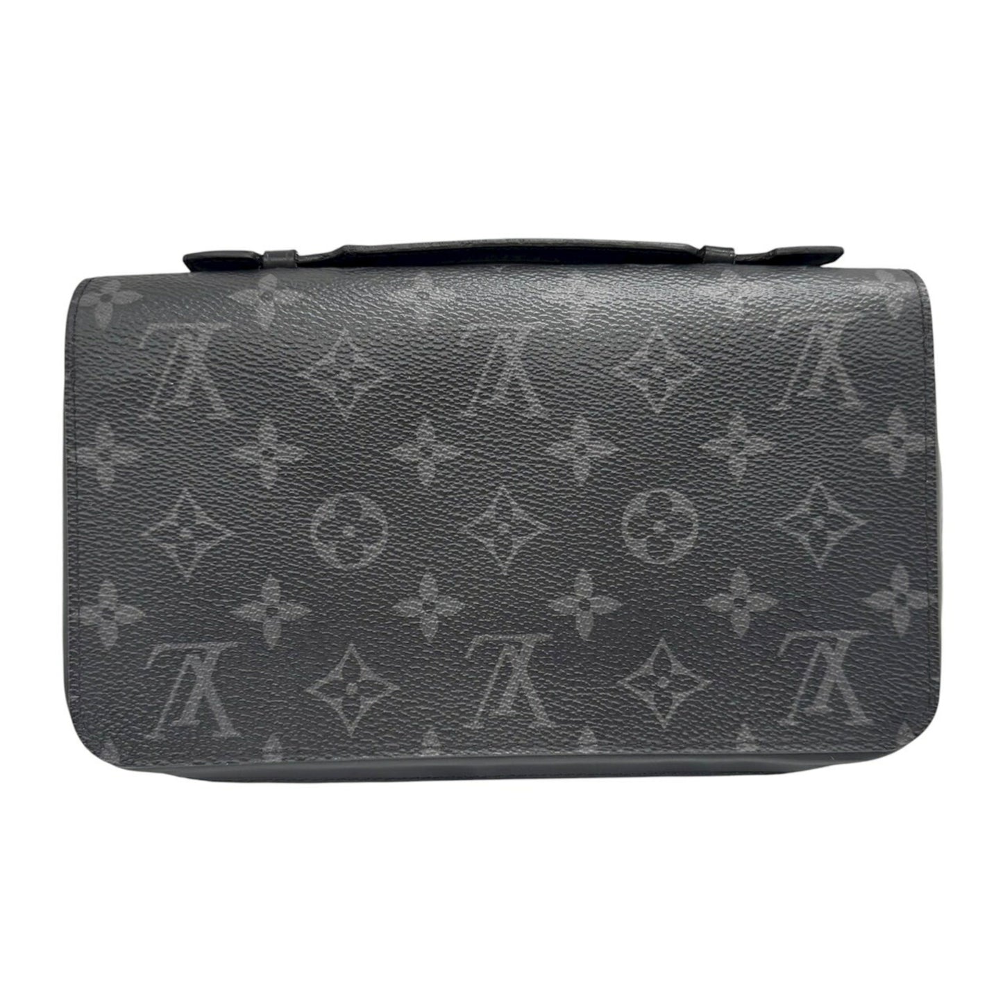 Louis Vuitton Monogram Eclipse Zippy Xl Round Long Wallet