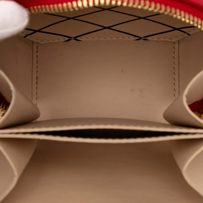 Louis Vuitton Monogram Vernis Mini Boite Chapeau Crossbody Shoulder Bag M90498 Rouge Patent Leather