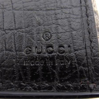 Gucci Gg Supreme 115046 Beige/Brown Leather