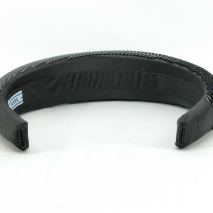 Prada Prada Headband Hair Accessory Black Satin Sequins