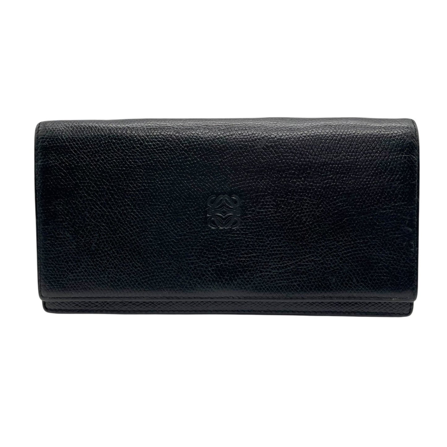 Loewe Bifold Long Wallet With Anagram Embossed Logo