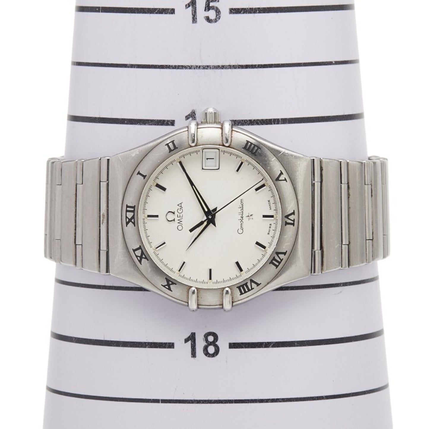 Omega Constellation Quartz Watch With Silver Dial And Stainless Steel