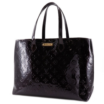 Louis Vuitton Wilscher Mm Tote Bag M91645 Monogram Vernis Amaranth 2010 Red Purple