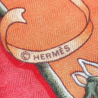 Hermes Luna Park Carre Jean 140 Large Cashmere And Silk Shawl/Scarf For Women