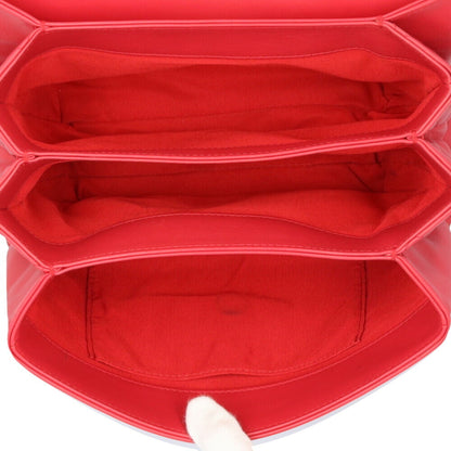 Chanel Matelasse Shoulder Bag Leather Red
