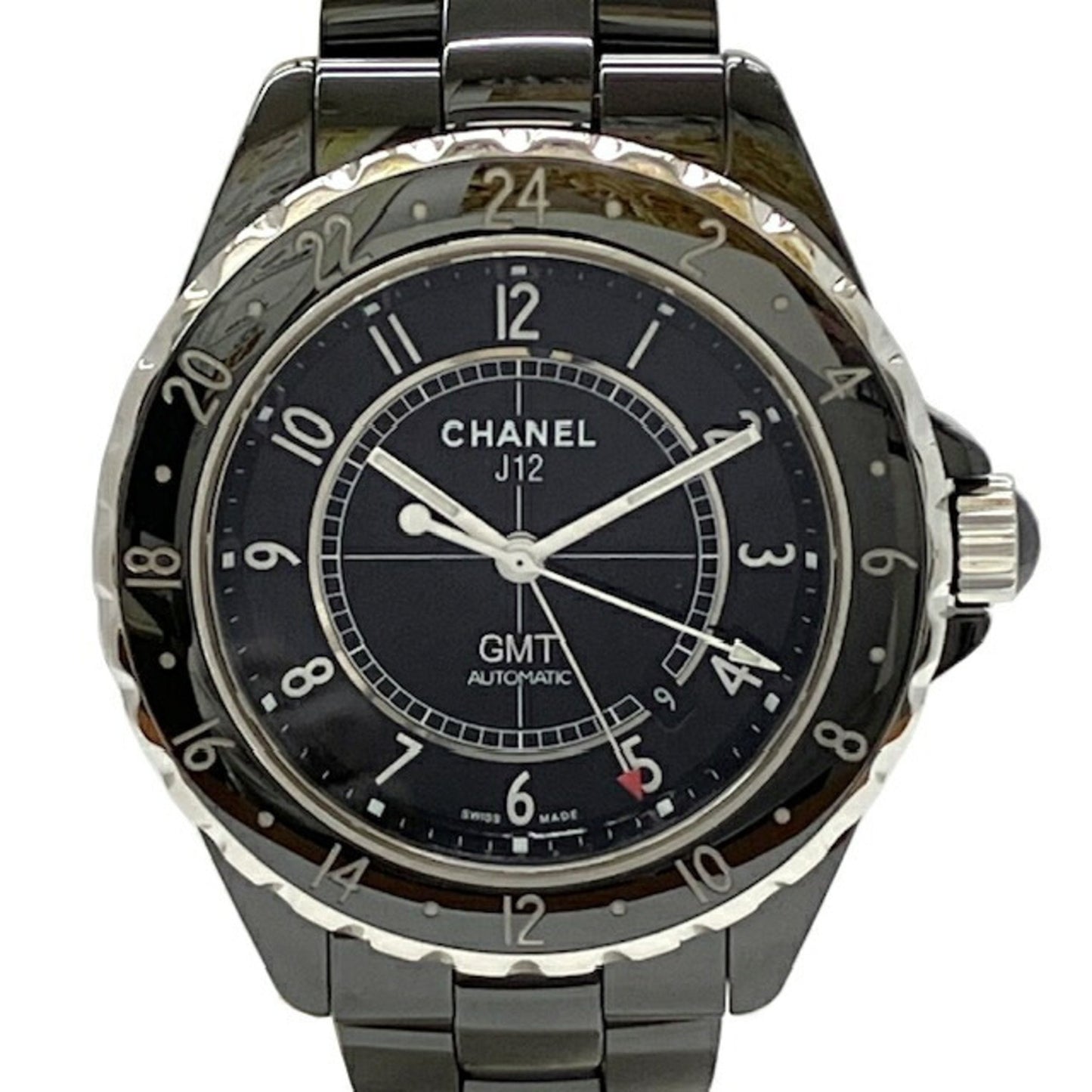 Chanel J12 Gmt H2012 Black Ceramic Automatic Watch