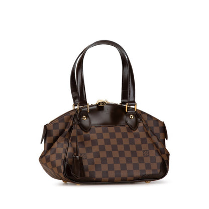Louis Vuitton Damier Verona Pm Handbag N41117 Brown Pvc Leather