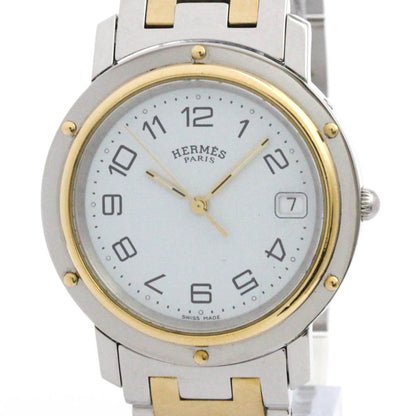 Hermes Clipper Gold Plated Steel Quartz