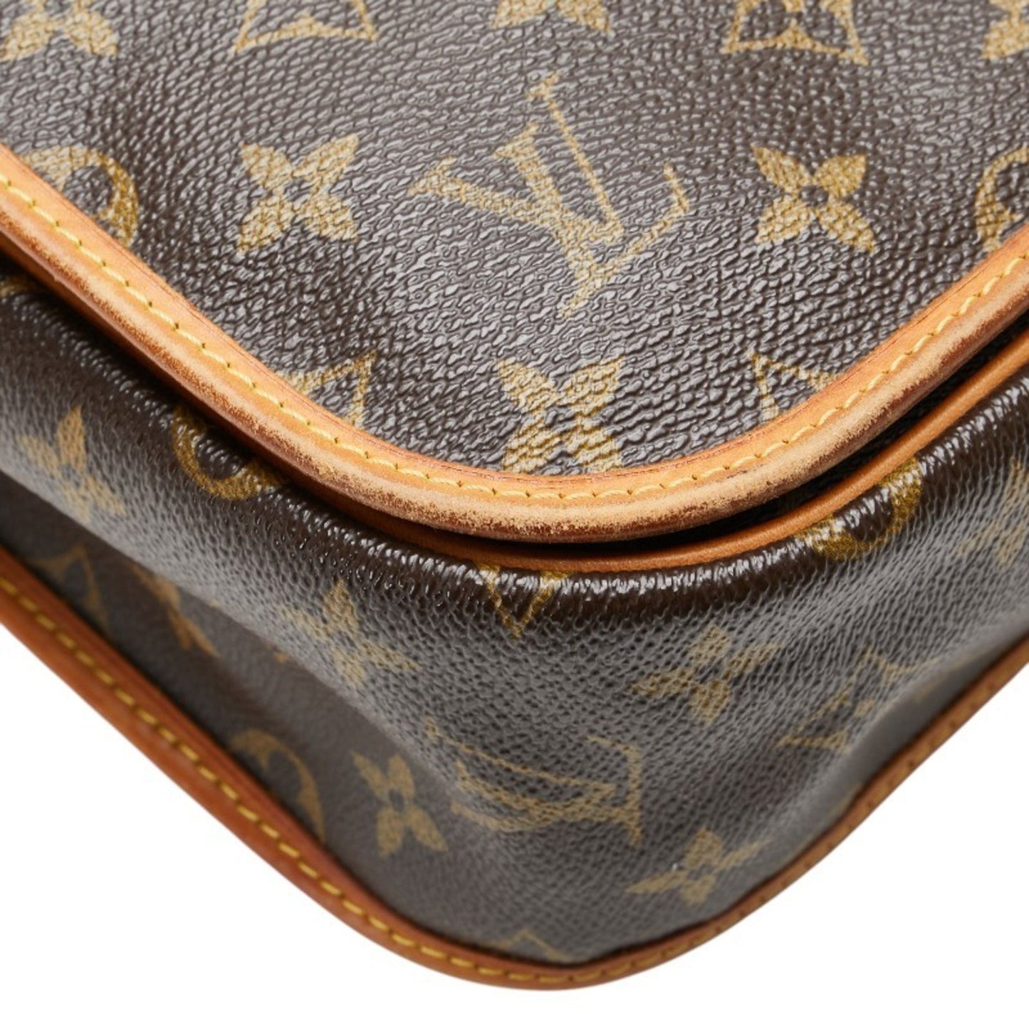 Louis Vuitton Monogram Bosphore Pm Shoulder Bag M40106 Brown Pvc Leather