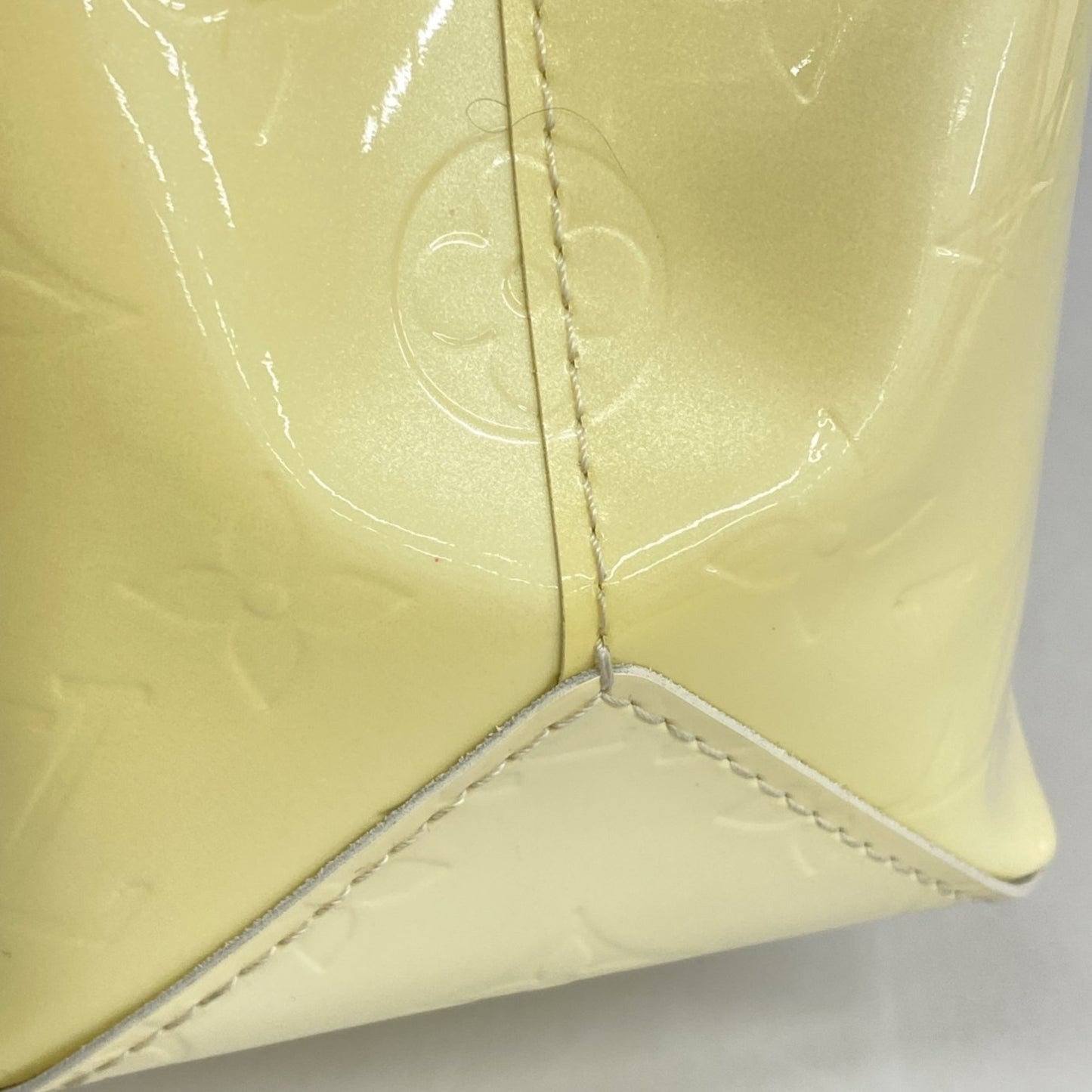 Louis Vuitton Vernis Reed Pm Handbag M91336 Pearl