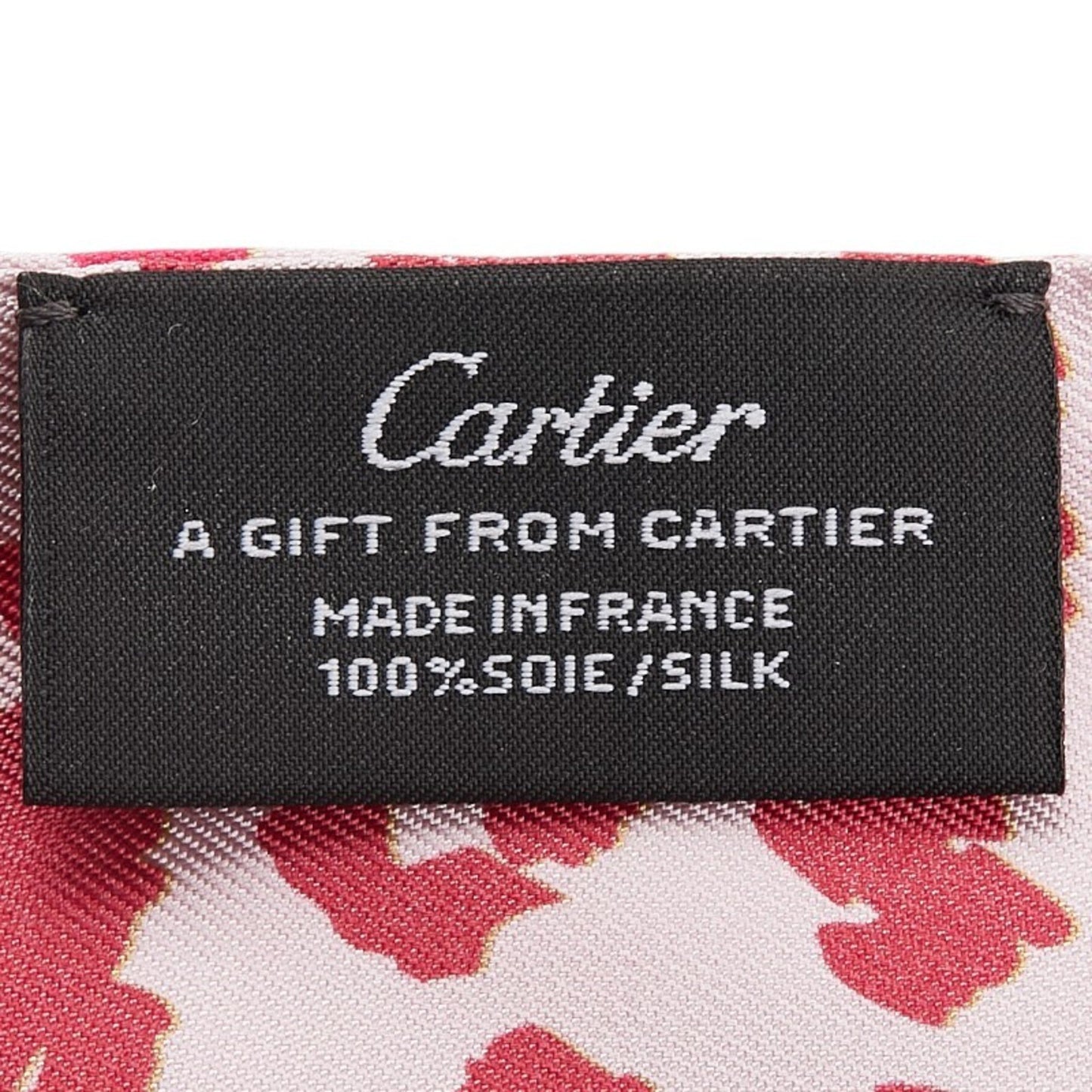 Cartier Leopard Print Scarf